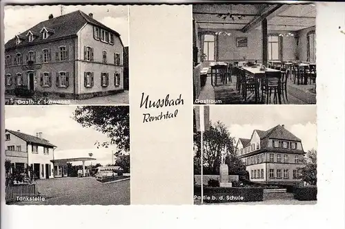 7602 OBERKIRCH - NUSSBACH, Gasthaus "Zum Schwanen", GASOLIN-Tankstelle
