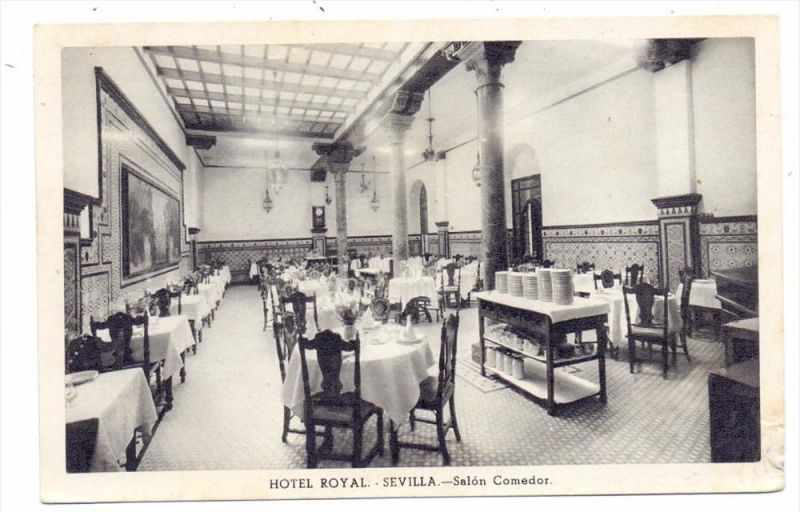 E 41000 SEVILLA, Hotel Royal, Salon Comedor Nr. 361732990 - oldthing ... E 41000 SEVILLA, Hotel Royal, Salon Comedor Nr. 361732990 - oldthing ...