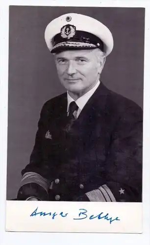 MILITÄR - BUNDESWEHR - Ansgar Bethge, Vizeadmiral & Inspekteur der Marine, Autograph