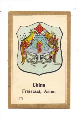 CHINA - Staatswappen, Vignette