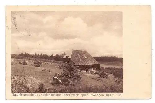 7743 FURTWANGEN, NFH, Naturfreundehaus "Heidenschloss", 1927