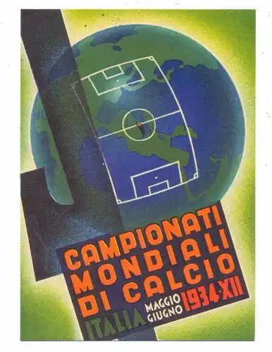 FUSSBALL - Plakat WM Italien 1934, modern