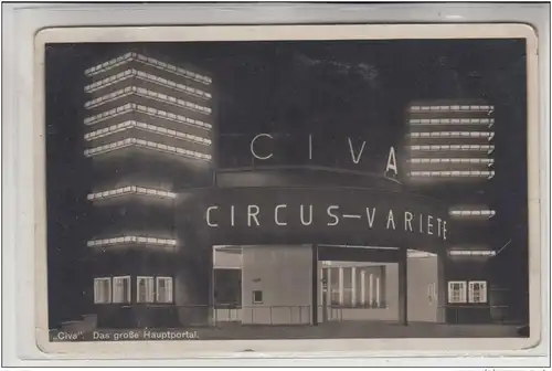 ZIRKUS - CIRCUS, Circus Busch, CIVA, Hamburg 1930, Autograph Victor Fratellini, nach Cirque D'Hiver - Paris