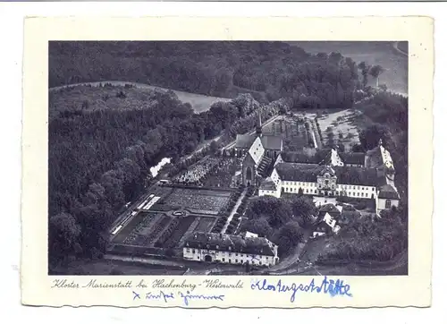 5238 HACHENBURG - MARIENSTATT, Kloster, Luftaufnahme, 1938