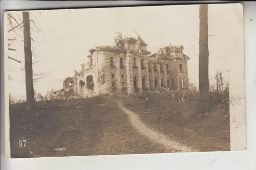 B 8900 IEPER - HOLLEBEKE, Weisses Schloss, Photo-AK, 1916, deutschee Feldpost