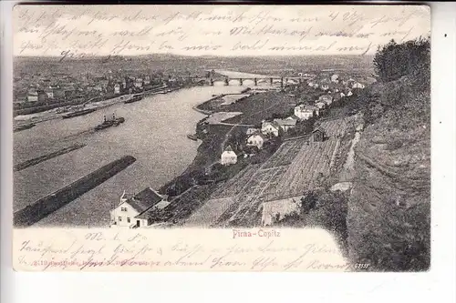 0-8300 PIRNA - COPITZ, Panorama, 1906