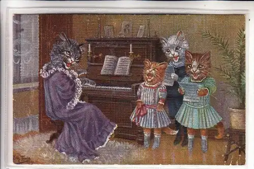TIERE - KATZEN / Cats / Chat / Gato / Gatto / Kat - Künstler / Artist - Arthur Thiele, Theo Stroefer-Nürnberg, Serie1714