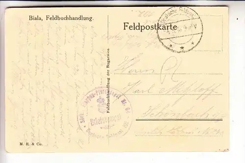 MILITÄR - 1.Weltkrieg, BIALA, Feldbuchhandlung der Bugarmee, 1916, deutsche Feldpost - Bibliothek