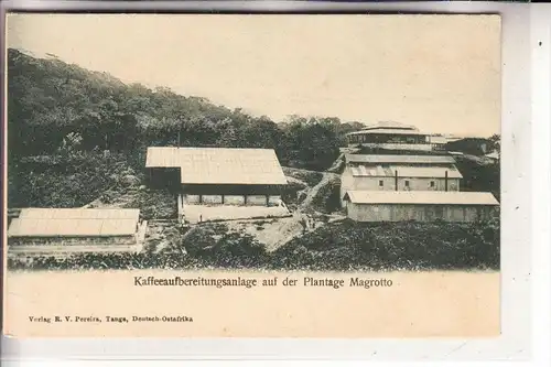 DEUTSCHE KOLONIEN - DOA Deutsch Ost Afrika, Magrotto Tanzania, Kaffeeaufbereitungsanlage, ca. 1905