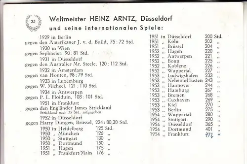 4000 DÜSSELDORF, Heinz Arntz, Weltmeister im Dauerklavierspielen, Autogramm