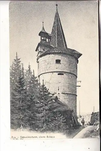 CH 6300 ZUG, Kapuzinerturm, Militärpost, 1905