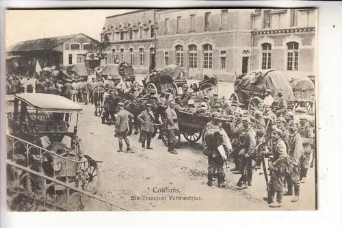 F 54800 CONFLANS - en - Jarnisy, 1.Weltkrieg, Verwundeten Transport- Oldtimer, deutsche Feldpost 1915