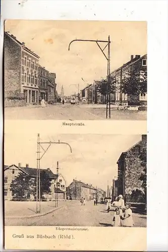 5190 STOLBERG - BÜSBACH, Hauptstrasse & Bürgermeisteramt, 1920