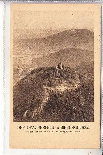 5330 KÖNIGSWINTER, Drachenfels v. Zeppelin 1914/15 aufgenommen