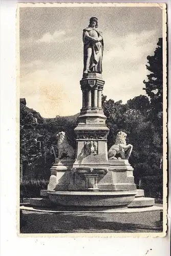 I 39100 BOZEN / BOLZANO, Denkmal Walter v.d. Vogelweide, 1940, OKW-Zensur