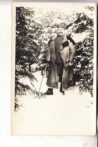 MILITÄR - 1.Weltkrieg, Deutscher Soldat im Wintermantel