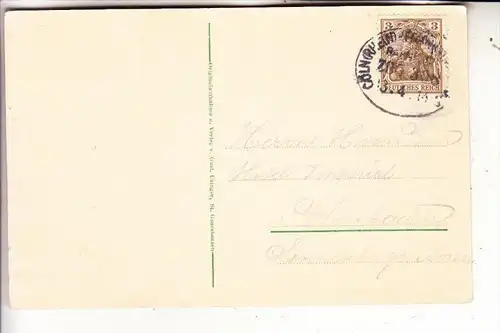 5422 SANKT GOARSHAUSEN, Burg Katz und Runderturm, 1914, Bahnpost