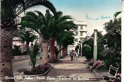 I 17024 FINALE LIGURE, I Palmiri dei Giardini, 1958