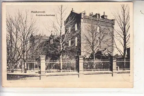 5353 MECHERNICH, Kreiskrankenhaus, 1919, engl. Militärpost