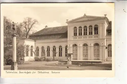 0-2080 NEUSTRELITZ, Bezirkshaus für Volkskunst, 1955
