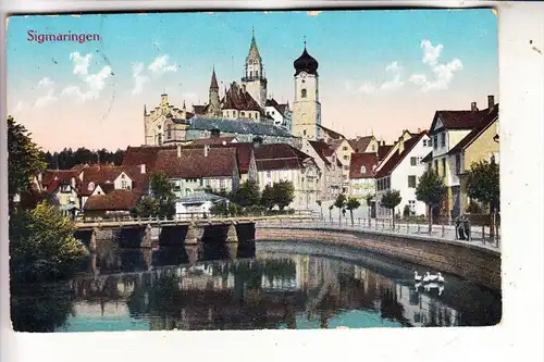 7480 SIGMARINGEN, Ortsansicht, 1912