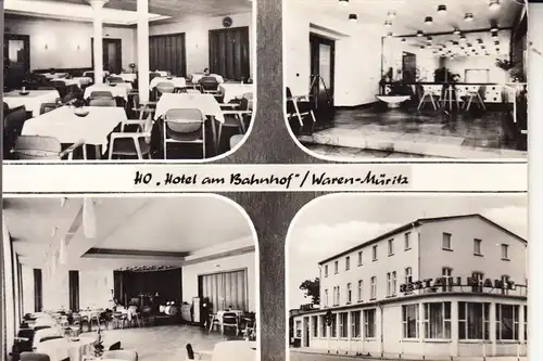 0-2060 WAREN / Müritz, HO, Hotel am Bahnhof, 1965