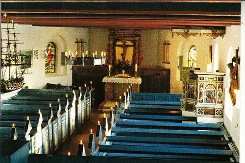 2251 HALLIG HOOGE, Kirche , Innenansicht