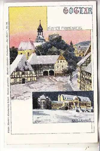 3380 GOSLAR, Kloster Frankenberg, Kaiserhaus, Litho