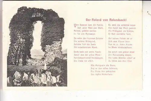 5480 REMAGEN - ROLANDSECK, "Der Roland von Rolandseck !"