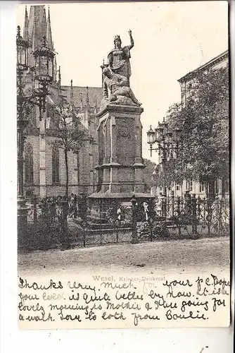 4230 WESEL, Krieger Denkmal, 1904