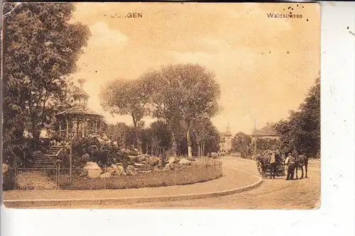 7730 VILLINGEN, Waldstrasse, Pferdefuhrwerk, 1906