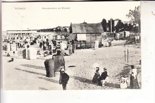 0-2252 HERINGSDORF - SEEBAD AHLBECK, Abendstunden am Strande, 1907