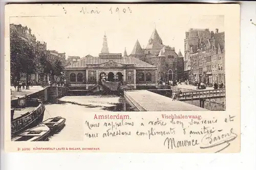 NL - NOORD-HOLLAND - AMSTERDAM, Vischhalenwaag, 1903, Lautz & Balzar - Darmstadt
