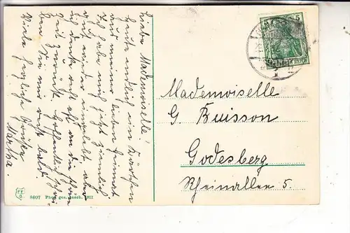 4500 OSNABRÜCK, Partie am Herrenteichswall, Kahnpartie, 1912