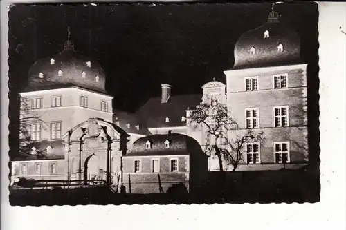 4422 AHAUS, Schloß mit Festbeleuchtung, 1953