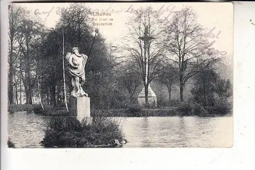 0-9610 GLAUCHAU, Die Insel im Gründelteich, 1918