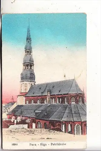 LETTLAND - RIGA, Petrikirche, Verlag - Stengel