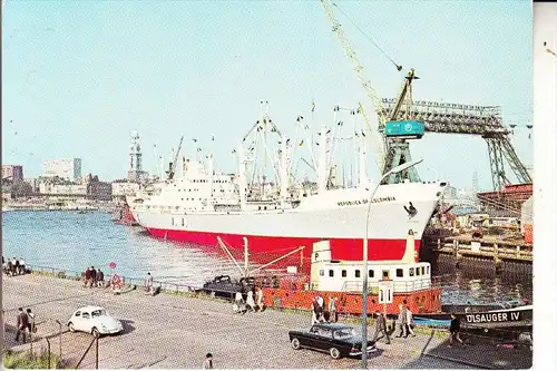 SCHIFFE - OZEANSCHIFF - FRACHTER, MS REPUBLICA DI COLUMBIA, Hamburg Hafen