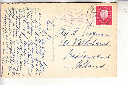 7547 BAD WILDBAD, An der Enz, Landpoststempel "Würzbach über Calw", 1960