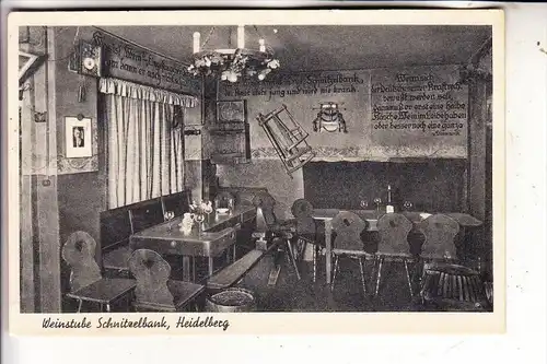 6900 HEIDELBERG, Weinstube Schnitzelbank, Dekoration Drittes Reich, deutsche Feldpost - Studentenkompanie Heidelberg