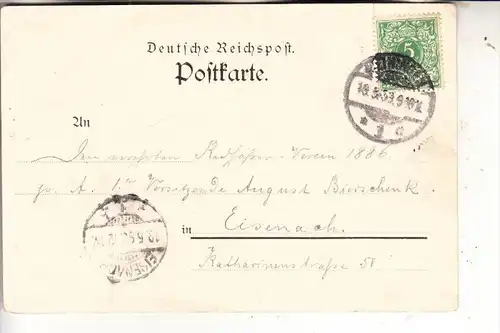 0-6100 MEININGEN, Schloß Landsberg, 1899