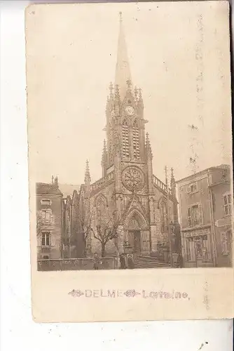 F 57590 DELME, L'Eglise / Kirche, Photo-AK, 1920