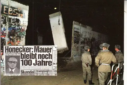 1000 BERLIN, Berliner Mauer, DDR-Propaganda