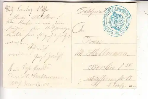 F 57000 METZ, Evangelische Kirche, Feldpost, Postüberwachungsstelle