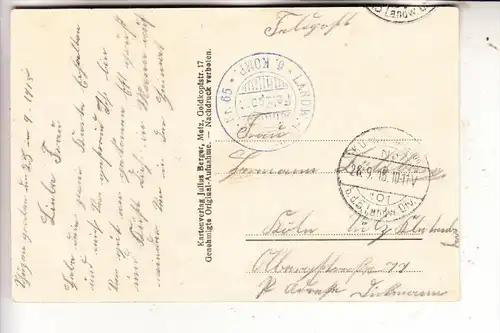 F 55400 PARFONDRUPT, Kirche, Zertsörungen 1.Weltkrieg1915, deutsche Feldpost