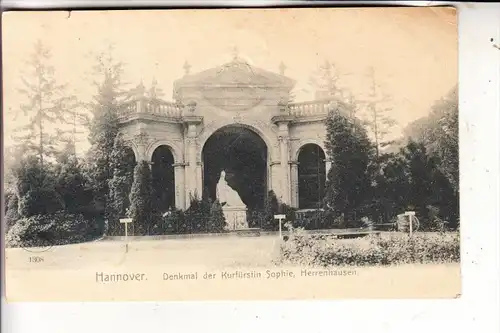 3000 HANNOVER - HERRENHAUSEN, Denkmal der Kurfürstin Sophie, 1906