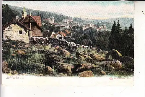 0-3700 WERNIGERODE - SCHIERKE, Dorfansicht, 1904