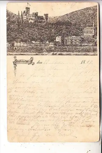 5400 KOBLENZ - STOLZENFELS, Panorama 1889, Privat-GA