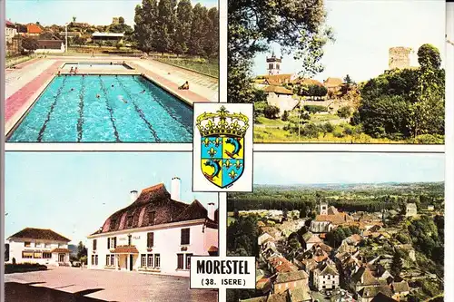 F 38510 MORESTEL, multi view, CPSM, CIM-Macon