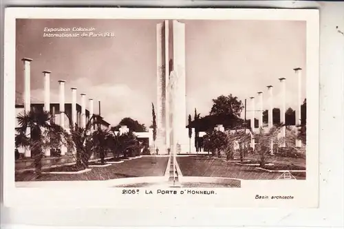 EXPO - PARIS 1931, La Porte d´Honneur